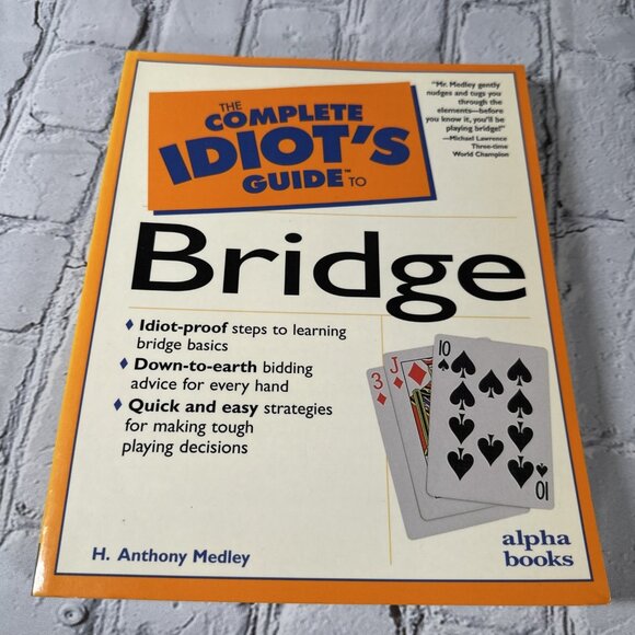 3 BRIDGE Card Game Books Bridge For Dummies Complete Idiot Guide Winning Bridge - Picture 13 of 16